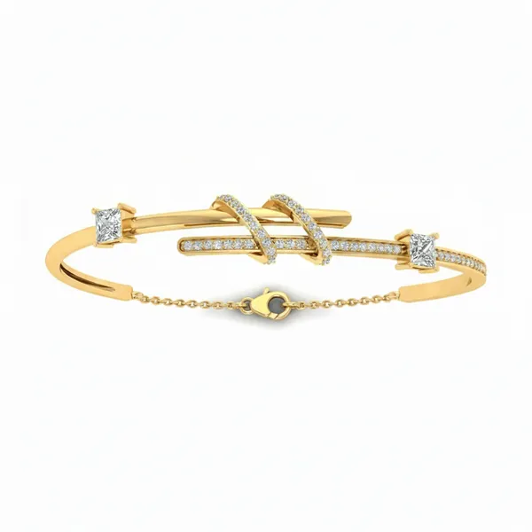 Precious Garden Diamond Bangle - Laboratory-Grown Diamond Bangle