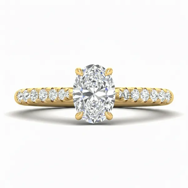 Chic Split-Shank Diamond Ring - View 2