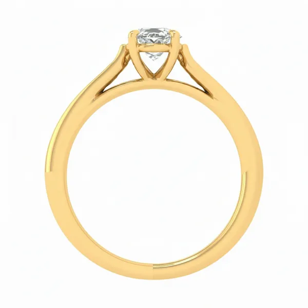 Chic Split-Shank Diamond Ring - View 3