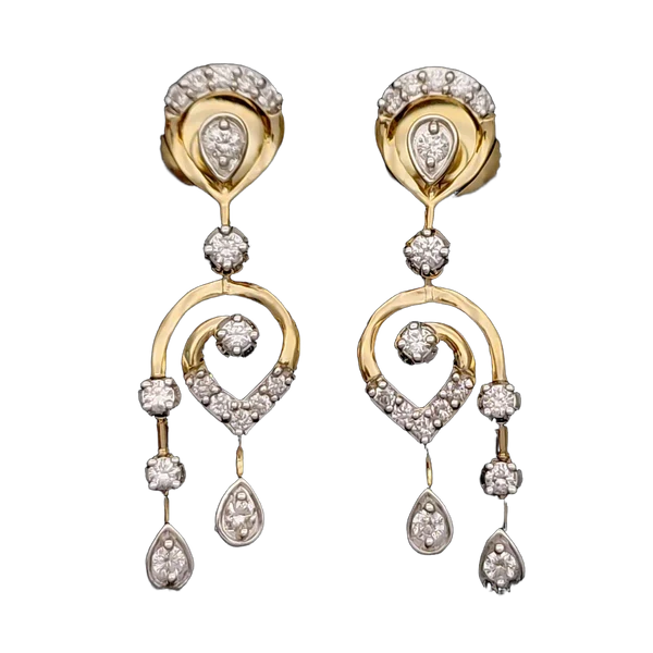 Elegant Whisper Diamond Earrings MNER1398