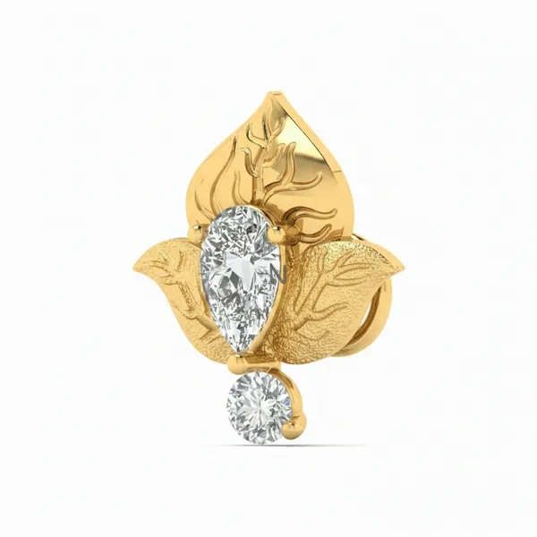 Bespoke Signature Diamond Nosepin - View 2