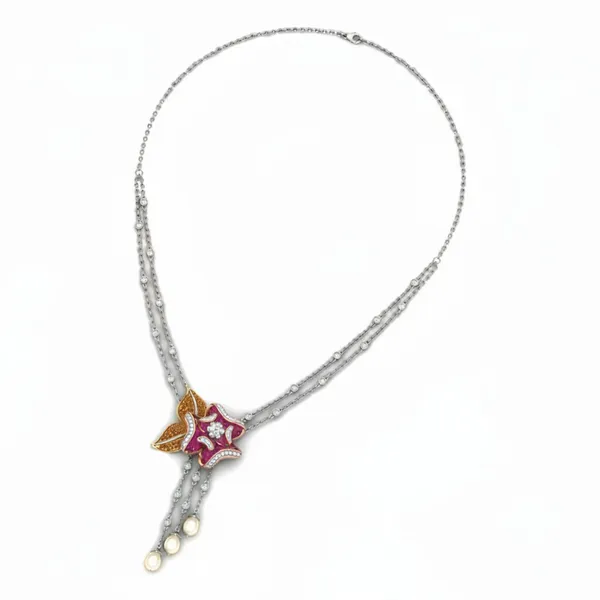 Gleaming Starlight Diamond Necklace - View 3