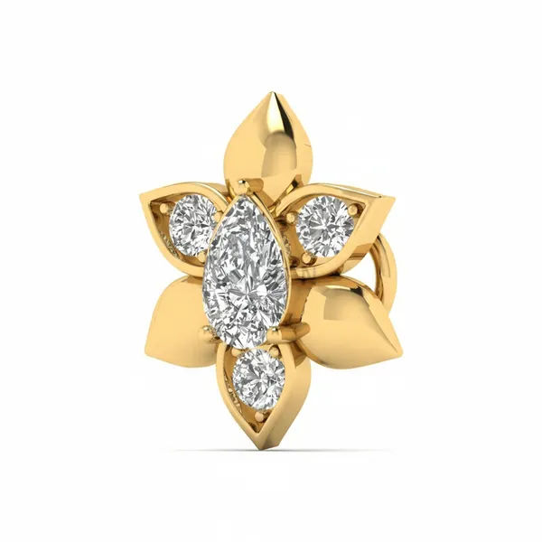 Vivid Cluster Diamond Nosepin - View 2