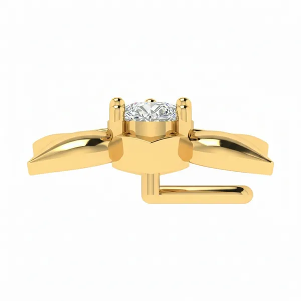 Vivid Cluster Diamond Nosepin - View 4
