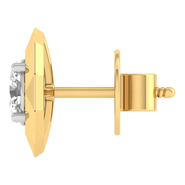 Delfina Solo Stone Earrings - View 3