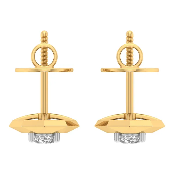 Delfina Solo Stone Earrings - View 4