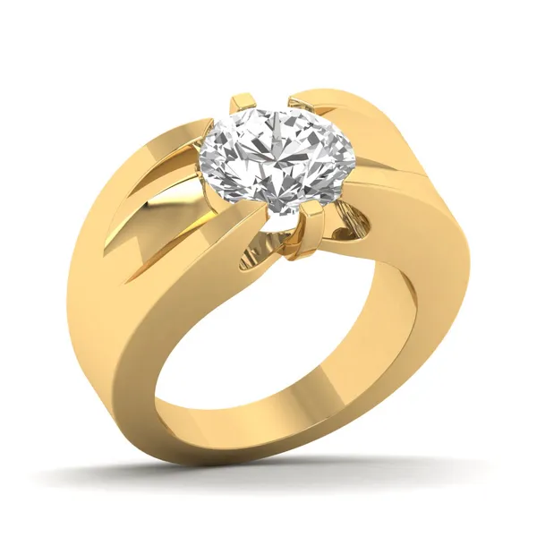 Sculptural Lattice Diamond Ring - Laboratory-Grown Diamond Ladies Ring