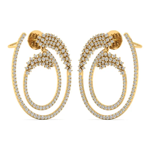 Carmina Tiered Earrings - Laboratory-Grown Diamond Earrings