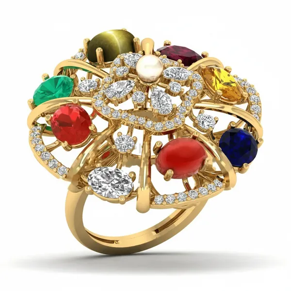 Harmonious Bypass Diamond Ring - Laboratory-Grown Diamond Ladies Ring