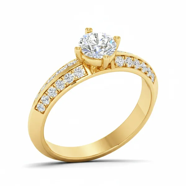Bespoke Bezel Diamond Ring - Laboratory-Grown Diamond Ladies Ring