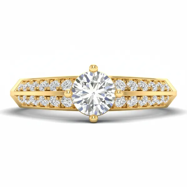Bespoke Bezel Diamond Ring - View 2