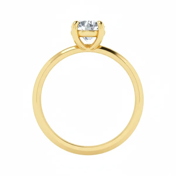 Sculptural Micropave Diamond Ring - View 3
