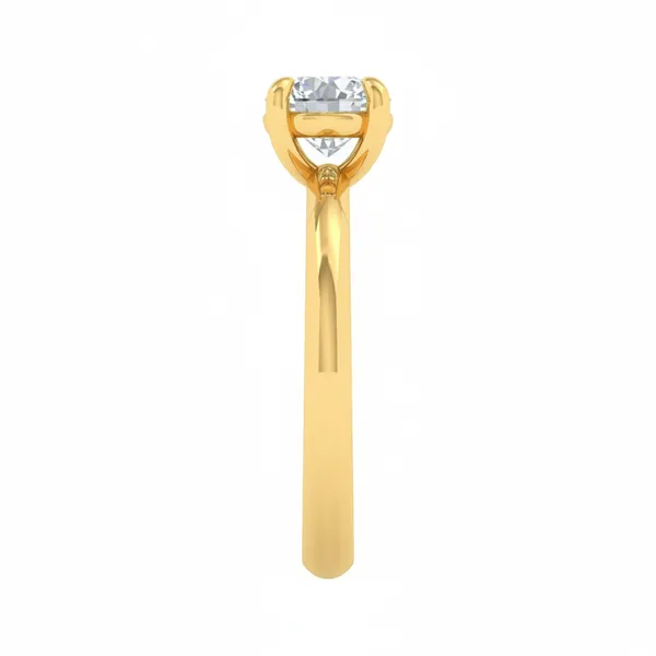 Sculptural Micropave Diamond Ring - View 4