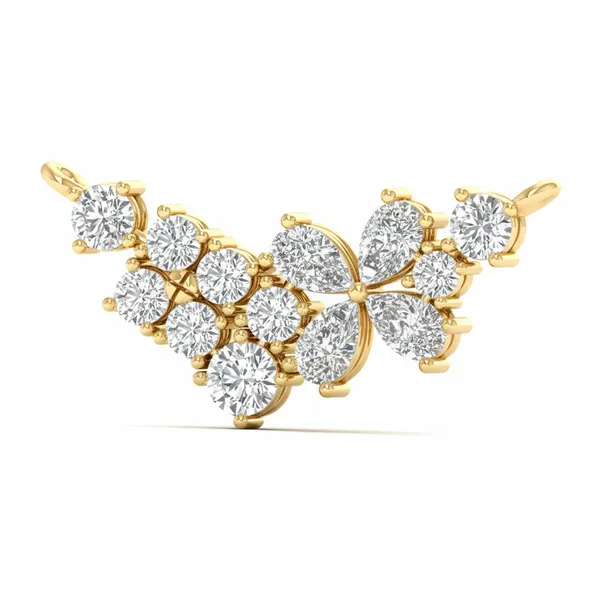 Chic Celestial Diamond Mangalsutra - View 2