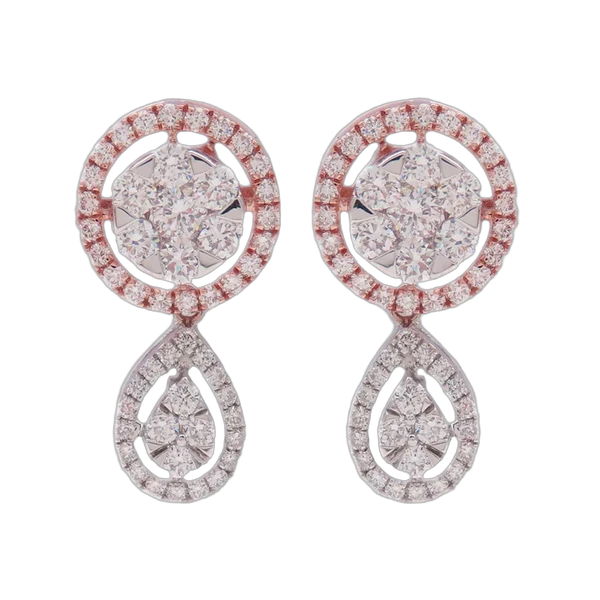 Regal Mirage Diamond Drop Earrings - Laboratory-Grown Diamond Drop Earrings