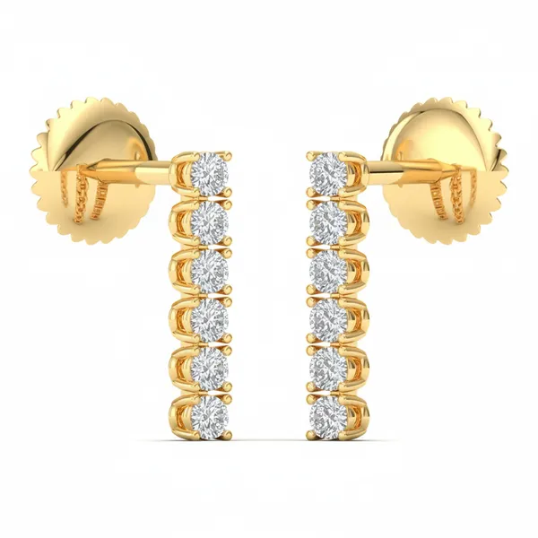 Felicita Halo Bouquet Earrings - View 2