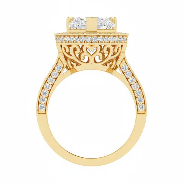 Luxurious Channel Diamond Ring - View 3