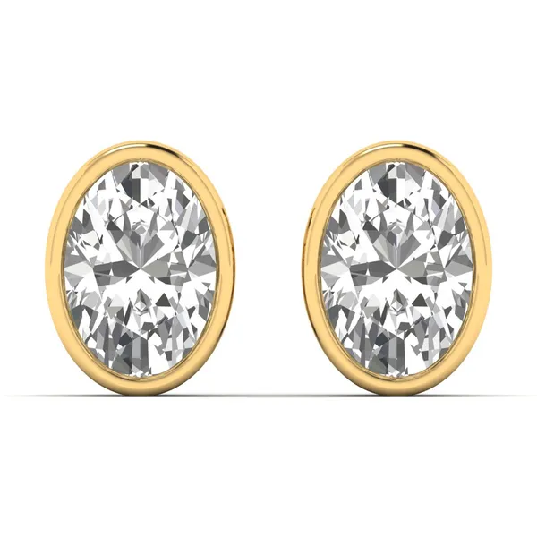 Maharani Solitaire Studs - Laboratory-Grown Diamond Earrings