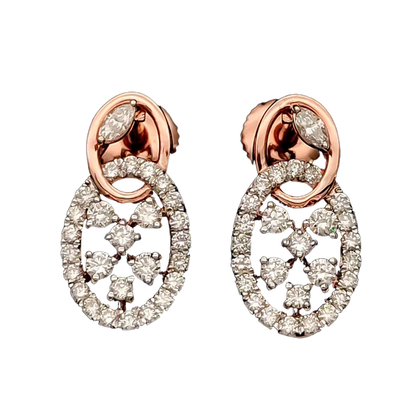 Timeless Riviera Diamond Earring & Mangalsutra Set - Laboratory-Grown Diamond Earring & Pendant Set