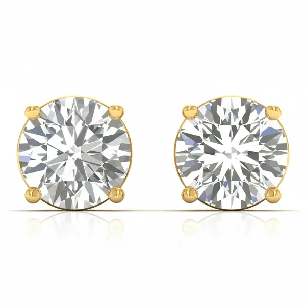 Primavera Orbit Solitaire Studs - Laboratory-Grown Diamond Earrings