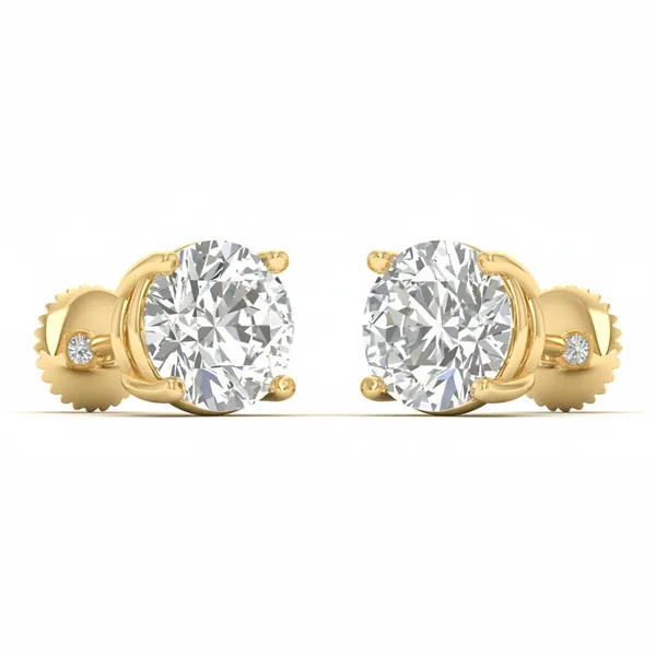 Primavera Orbit Solitaire Studs - View 2