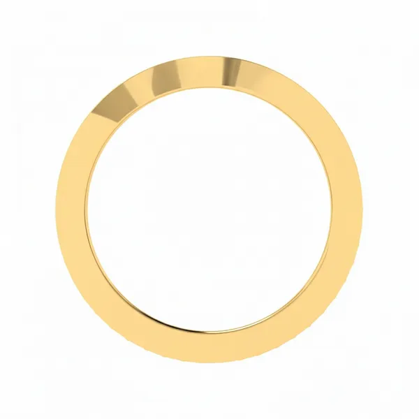 Lustrous Crossover Diamond Ring - View 3