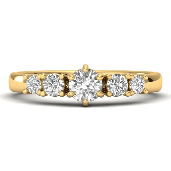 Lustrous Tiara Diamond Ring - View 2