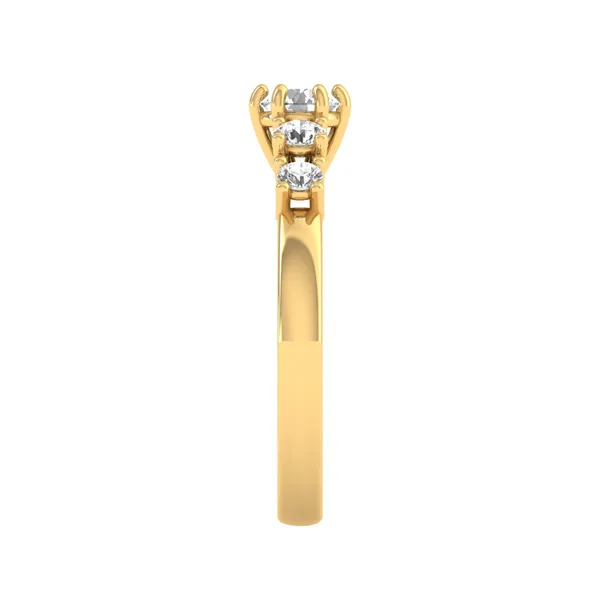 Lustrous Tiara Diamond Ring - View 4
