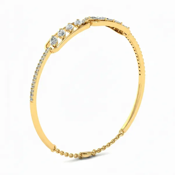 Statuesque Radiance Diamond Bangle - View 2