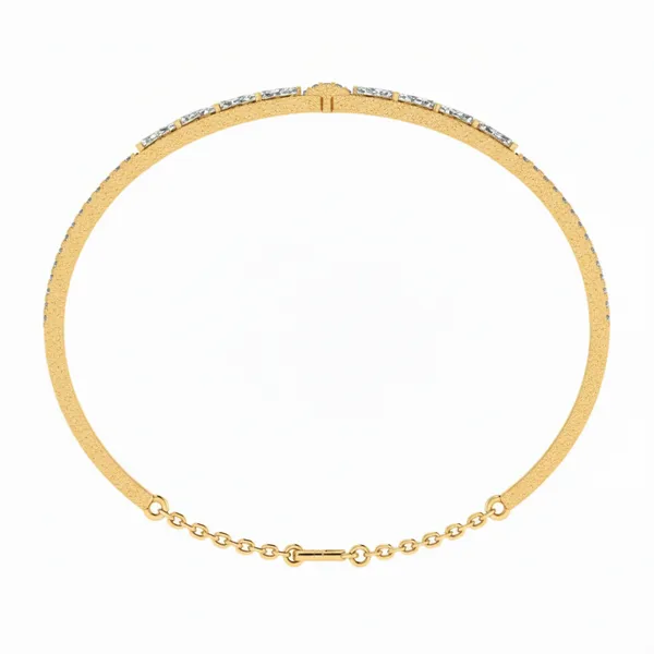 Statuesque Radiance Diamond Bangle - View 3