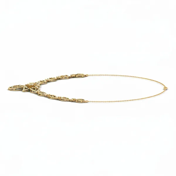 Divine Cluster Diamond Necklace - View 2