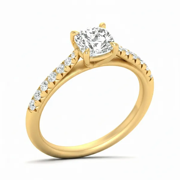 Divine Filigree Diamond Ring - Laboratory-Grown Diamond Ladies Ring