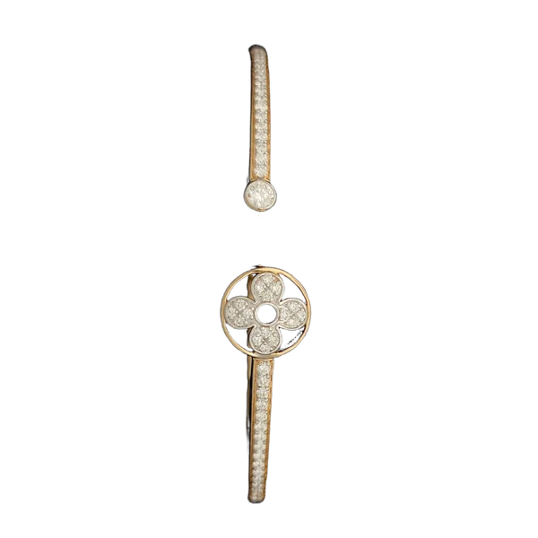 Regal Cascade Diamond Kada - Laboratory-Grown Diamond Kada
