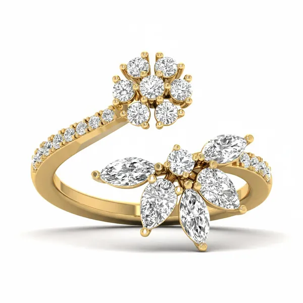 Vivid Solitaire Diamond Ring - View 2