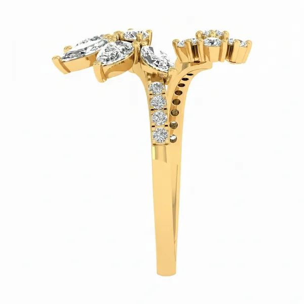 Vivid Solitaire Diamond Ring - View 4