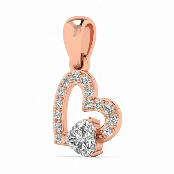 Lustrous Cross Diamond Pendant - View 2