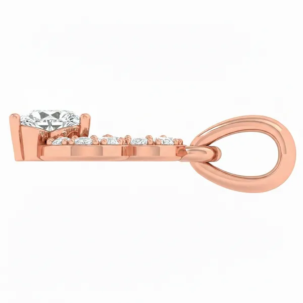 Lustrous Cross Diamond Pendant - View 3