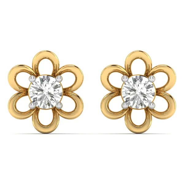 The Regalita Jasmine Solitaire Studs - Laboratory-Grown Diamond Earrings