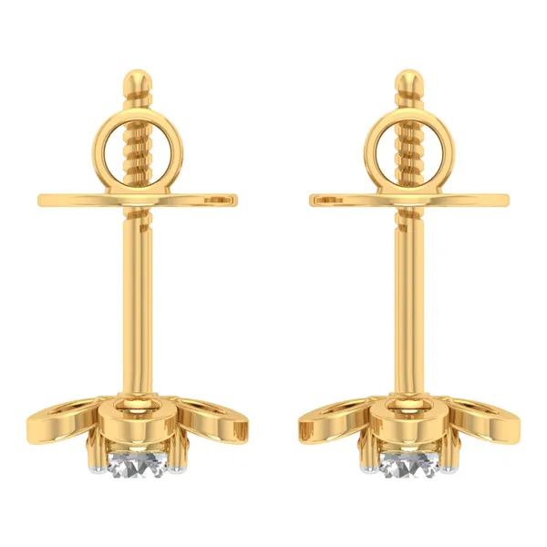 The Regalita Jasmine Solitaire Studs - View 4