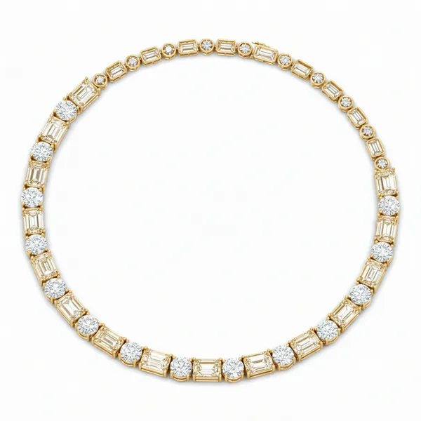 Alluring Brilliance Diamond Necklace - View 3