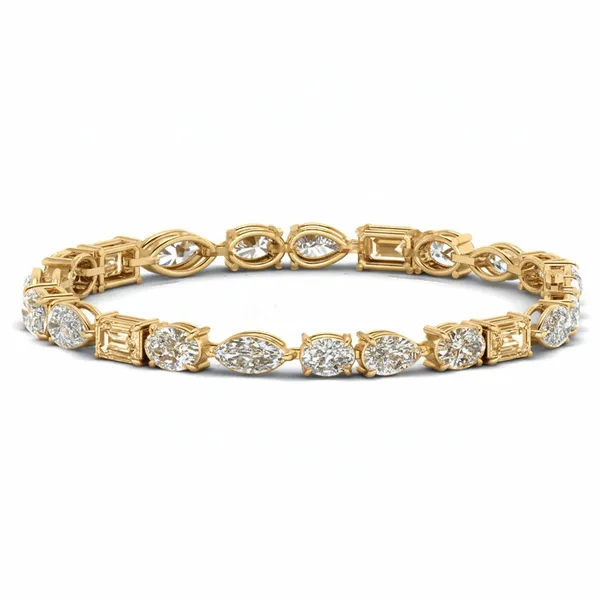 Refined Sunrise Diamond Bracelet - View 2
