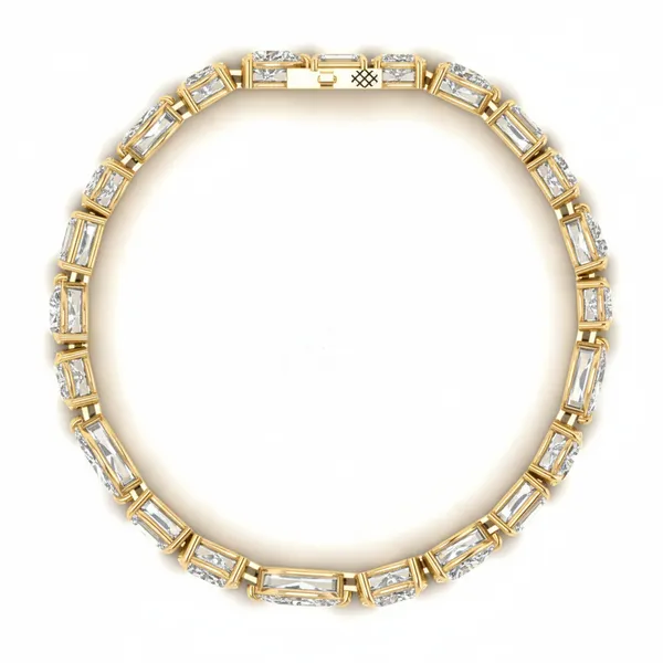 Refined Sunrise Diamond Bracelet - View 3