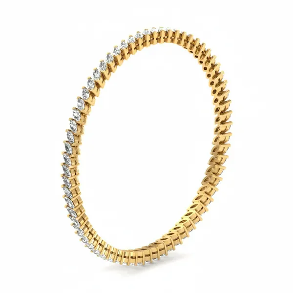 Classic Sparkle Diamond Bangle - View 2