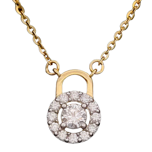 Luminous Ember Diamond Pendant with Chain - Laboratory-Grown Diamond Pendant with Chain