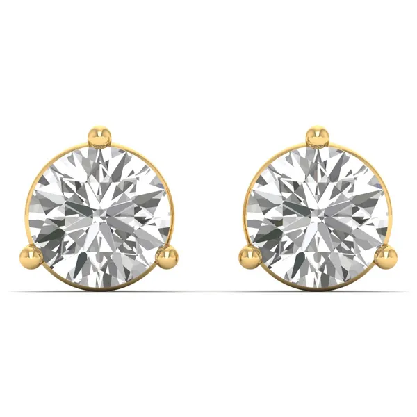 The Elysian Candelabra Solo Stone Earrings - Laboratory-Grown Diamond Earrings
