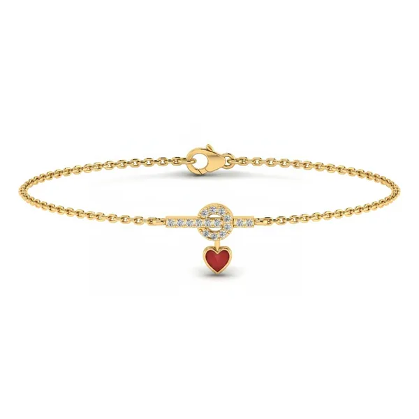 Delicate Accent Diamond Bracelet - Laboratory-Grown Diamond Ladies Bracelet