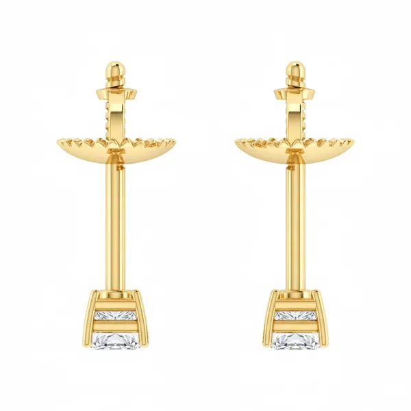 The Sabrina Candelabra Solo Stone Earrings - View 4