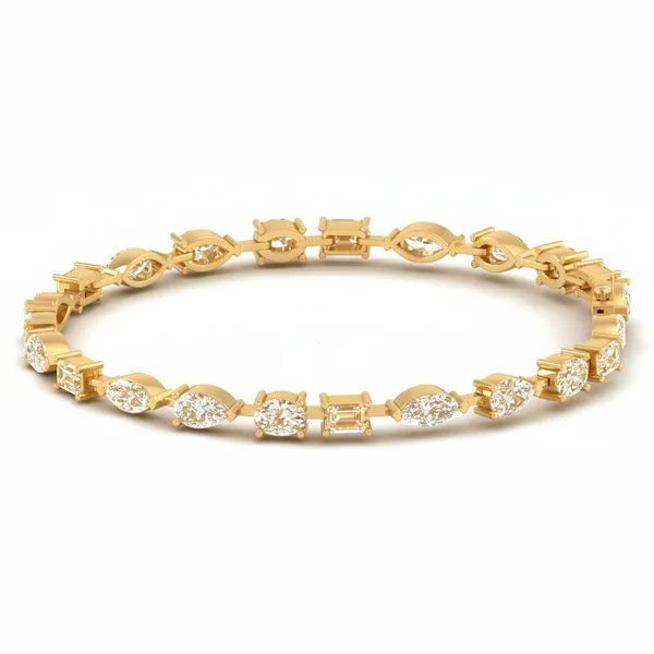Imperial Prong-Set Diamond Bracelet - View 2