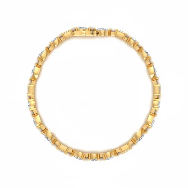 Imperial Prong-Set Diamond Bracelet - View 3