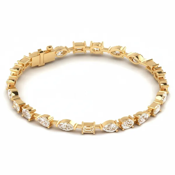 Imperial Prong-Set Diamond Bracelet - View 4